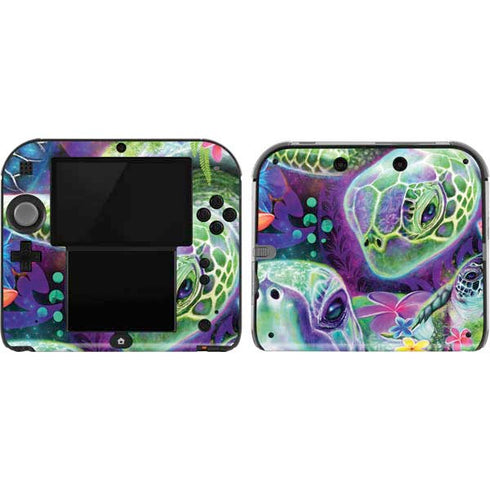 Rainbow Sea Turtles by Sheena Pike Nintendo Skins
